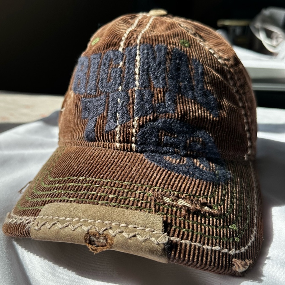 True Religion Corduroy Strapback Hat. Vintage Authentic Super Rare
